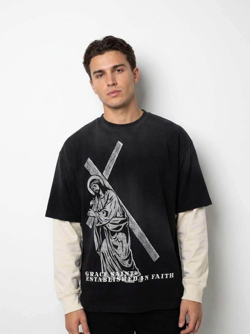Grace Saint Cross Heavyweight Tee