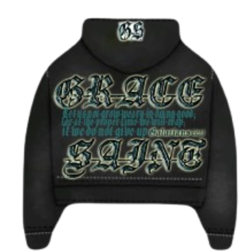 Grace Saint™ GS Chenille Zip Hoodie – "Reap In Due Season" Edition