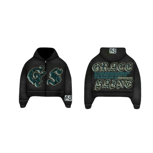 Grace Saint™ GS Chenille Zip Hoodie – "Reap In Due Season" Edition